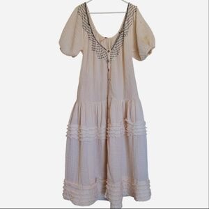 Free People 100% Cotton Sunday stroll Maxi dress